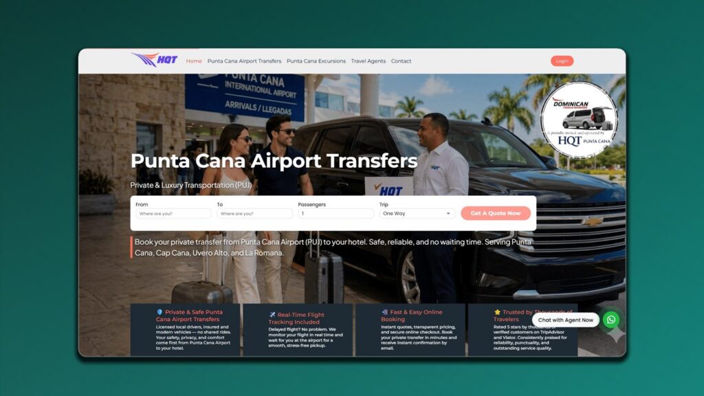 HQT Punta Cana — transfer booking platform on TravelorHub