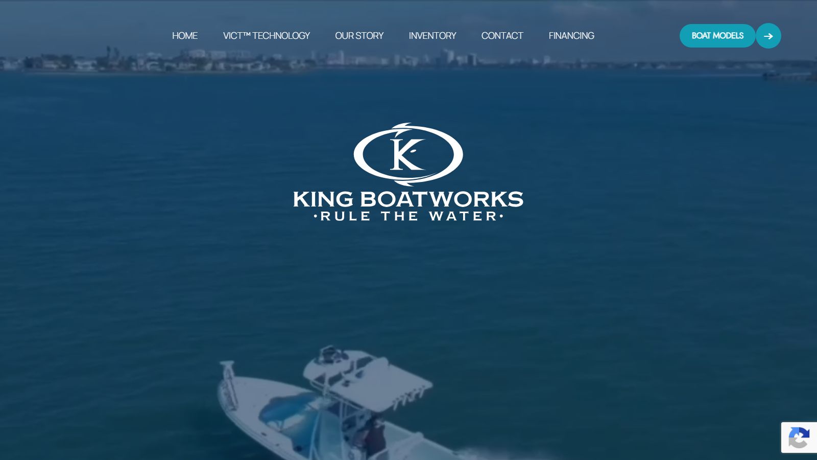 King Boatworks digital sales platform — homepage hero built by ProDev